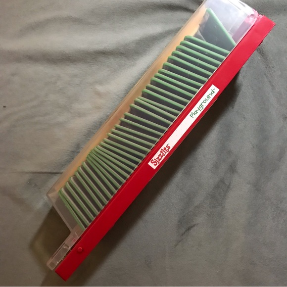 Sizzix sizzlits 35-die PLAYGROUND alphabet dies w/storage case - Picture 7 of 10